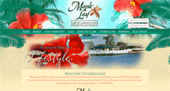 Desktop Screenshot of mapleleafgcc.net